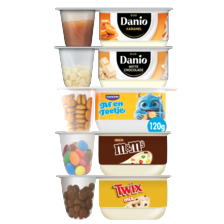 Danone M&M's, Twix, Af en Toetje of Danio duo